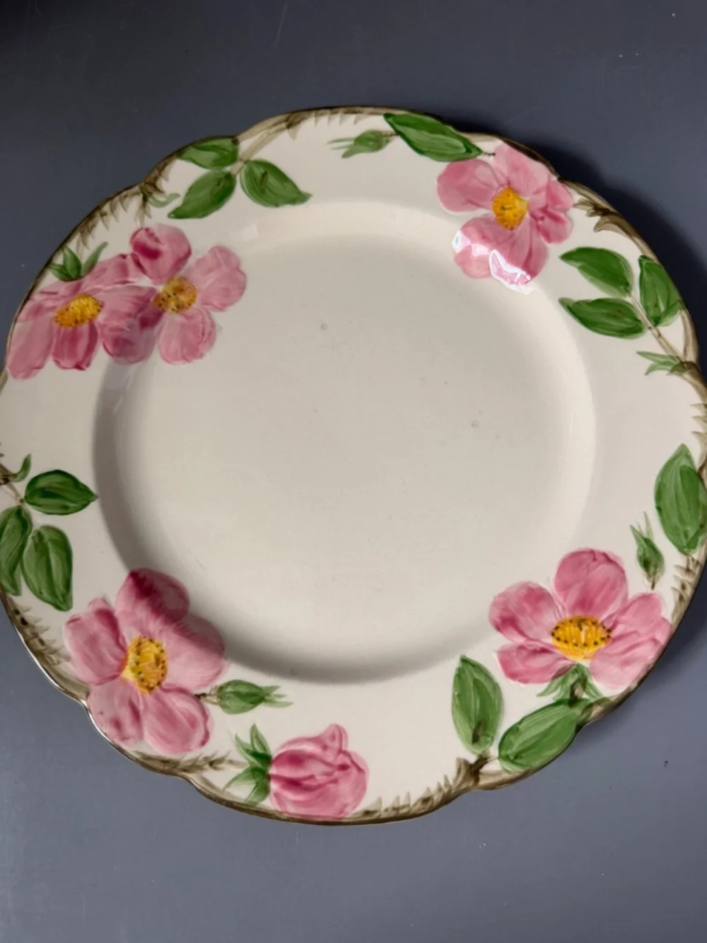 Vintage Franciscan Desert Rose Set of 2 Dinner Plates 10 inches